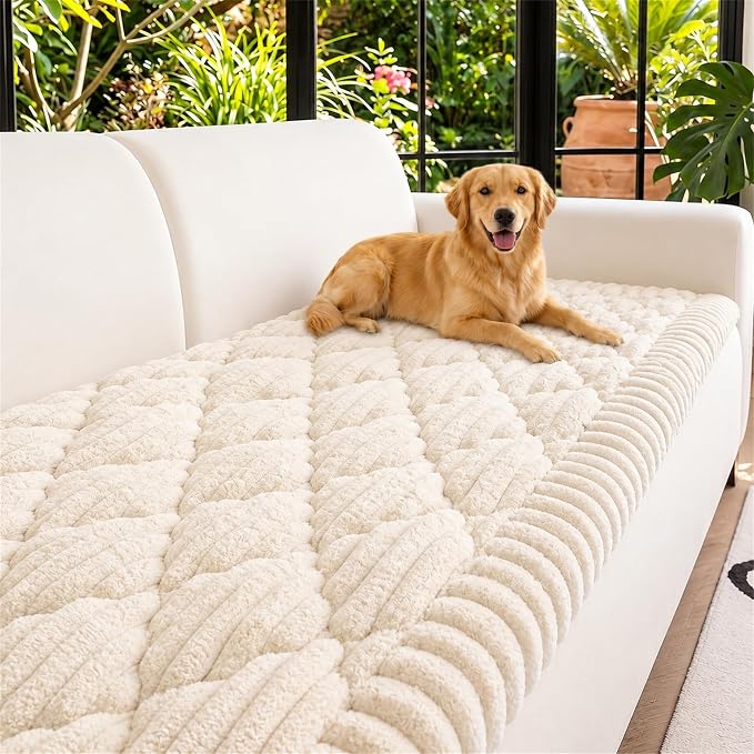 NILUOH Couch Cover for Dogs Washable, Non Slip Furniture Protector for Pet | Suitable for Leather & Fabric Loveseat/Small Couch, Prevents Pet Hair, Scratches & Stains, Pet Friendly, 27.6"x59" by NILUOH