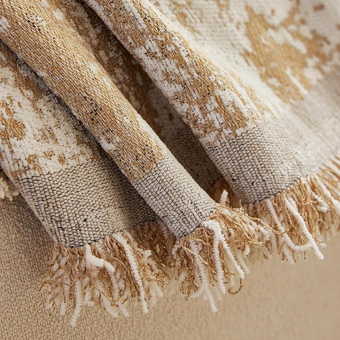 ROOMLIFE Boho Couch Covers for Sofa Washable for 2 Cushion Couch Chenille | Furniture Protector Sofa Couch Cover for Dogs, Soft Breathable Sofa Slipcover, Couch Throw Blankets with Tassels 71''X118'' - Image 7