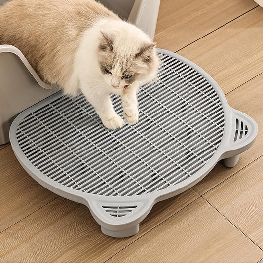 SpaceTime Cat Litter Mat Litter Trapping Mat,20.08"x15.94"x3.54"Large Dual-Layer Cat Litter Box Mat for Kitty,Floor Protection,Waterproof Urineproof(Grey) by SpeceTime