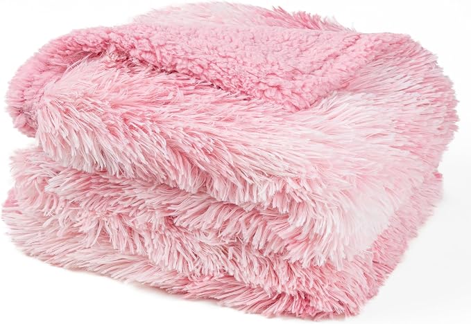 PetAmi Waterproof Dog Blanket for Couch, Bed & Furniture,Reversible Sherpa & Faux Fur Pet Blanket, Leakproof Pet Blanket for Large Dog Cat, Washable Soft Calming Protector Throw (60x80, Tie-Dye Pink) - Image 8