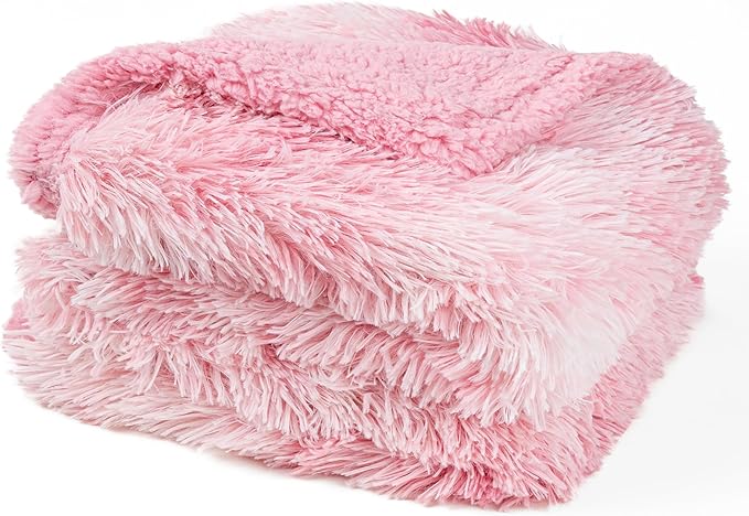 PetAmi Waterproof Dog Blanket for Couch, Bed & Furniture,Reversible Sherpa & Faux Fur Pet Blanket, Leakproof Blanket for Dog Cat, Soft Washable Couch Protector Calming Throw (40x60, Tie-Dye Pink) - Image 8