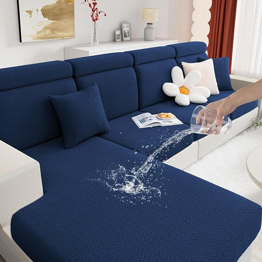 hyha Waterproof Couch Cushion Covers, Anti Slip Sofa Slipcovers for Pets | Waterproof Protection, Thick Jacquard Fabric, Wear Resistant, Anti Slip, Pet Protection (1 Piece for Medium) by hyha