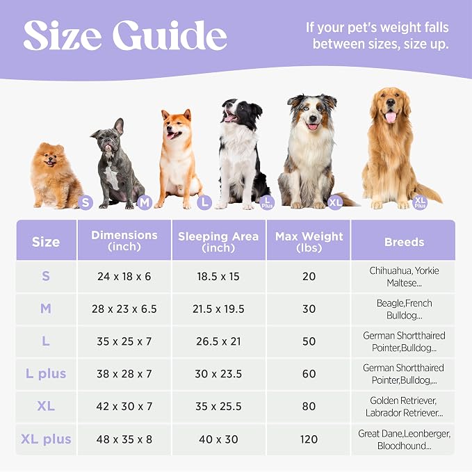 LE SURE Cute Cozy High Back Orthopedic Dog Beds Medium Size Dog,28" Grey | Waterproof Pet Bed with Sides, Aesthetic Comfy Egg-Crate Foam Pet Couch Sofa, Removable Washable Cover, Non-Slip Bottom - Image 7