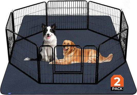 Washable Dog Pee Pads Extra Large 72"x72" – 2 Pack Super Absorbent, Quick-Dry Non-Slip Reusable Puppy Pads for Playpen, Crate & Floor, Pet Training Mats for Housebreaking & Incontinence by Sunsleek