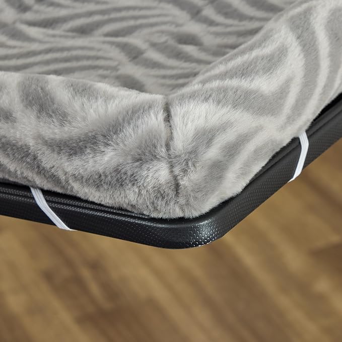 MidWest Homes for Pets QuiteTime Deluxe Wave Bolster Bed for Extra Large Dogs; Easily Machine Wash and Dry; Gray; 48"; 40248-WVGY - Image 6
