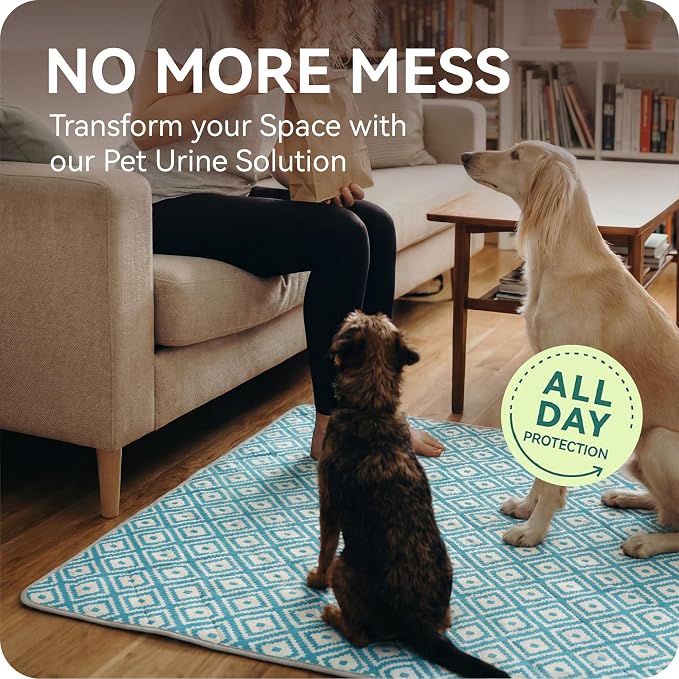 Washable Pee Pads for Dogs , Ultra-Absorbent Reusable Puppy Pads with Waterproof & Non-Slip Backing, Leak-Proof Protection for Dog Training , Crates , Whelping & Playpens ( 72"x72" ) - Image 2