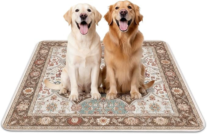 INVENHO 2PACK Washable Pee Pads for Dogs, Reusable Dog Pads Upgrade Non-Slip Dog Pee Pads Heavy Absorbency Puppy Pee Pads Quick Dry Whelping Pads/Waterproof Puppy Training Pad by INVENHO