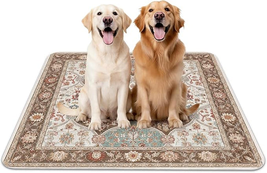 INVENHO 2PACK Washable Pee Pads for Dogs, Reusable Dog Pads Upgrade Non-Slip Dog Pee Pads Heavy Absorbency Puppy Pee Pads Quick Dry Whelping Pads/Waterproof Puppy Training Pad by INVENHO