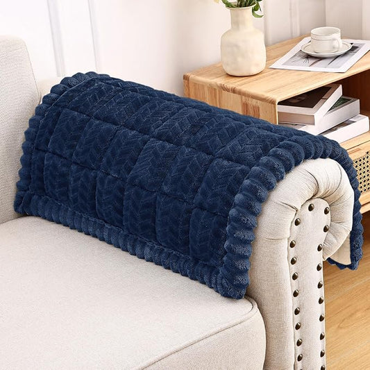 Smiry Couch Cover for Dogs, Non Slip Fuzzy Pet Sofa Arm Covers Washable | Sofa Slipcovers for Armrest & Backrest, Soft Thick Furniture Protector for Cats Dogs, Against Fur, Dirt (20"x24", 2 Pack) by Smiry