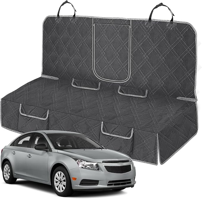 Dog Car Seat Cover for 2012-2019 Chevy Cruze | Waterproof Pet Bench Seat Cover for Back Seat, 600D Heavy Duty Scratch Proof Nonslip Truck Seat Covers for Dogs by Kistrba