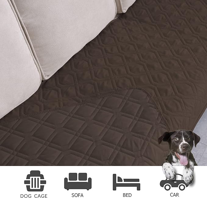 Ameritex Waterproof Blanket Reversible Dog Bed Cover Pet Blanket for Furniture Bed Couch Sofa - Image 4