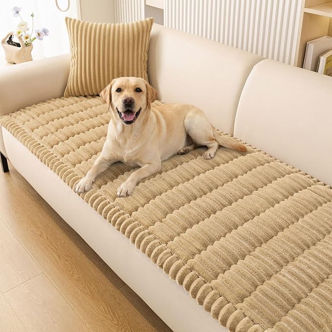 Smiry Couch Cover for Dogs, Non Slip Washable Sofa Protector for Pets | Soft Furniture Cover for Leather & Fabric Couches, Cozy Protect Against Fur, Dirt & Messes, Pet Friendly, 27.6"x47" by Smiry
