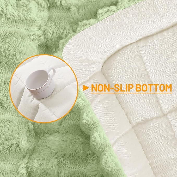 Smiry Non Slip Couch Covers for Dogs, Scratch Resistant Pet Sofa Protector | Machine Washable Soft Fuzzy Thick Furniture Cover for Sofa Loveseat Sectional Large Dogs, Sage Green, 27.6" x 70.9" - Image 11