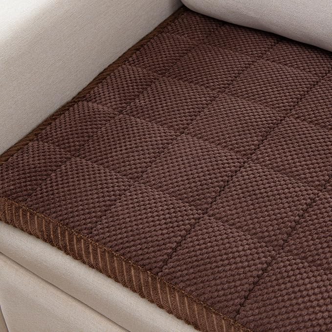 Pet Couch Covers,Couch Cover for Dogs Washable,Anti Slip Dog Sofa Covers Couch Protector Sofa Mat,Seat Cover,Dog Mat,Pet Pad for Furniture 1 Piece (Brown, 21''x70''/Rectangular) - Image 5