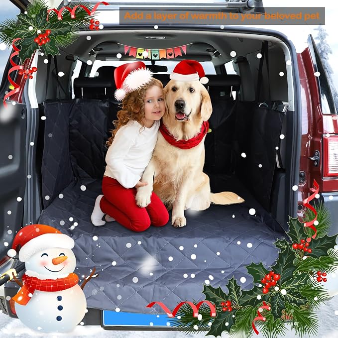 Aunginsy SUV Cargo Liner for Dogs Compatible with Toyota FJ Cruiser 2007-2021, Rear Trunk Mat Travel Nonslip Pet Cargo Boot Liner with Bumper Flap Protector Waterproof Floor Mat for Cats Accessories - Image 2
