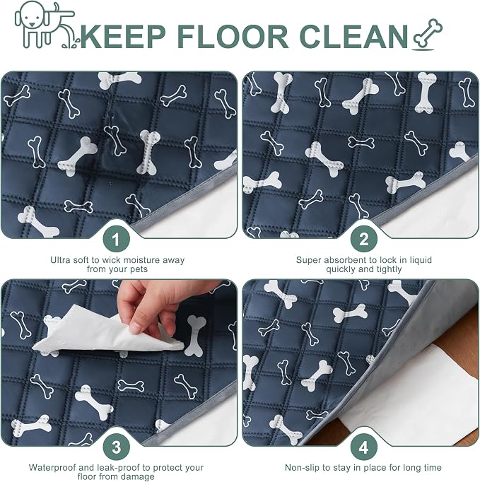 Eterish Reusable Washable Pee Pads for Dogs Large/Extra Large 36'' x 41'' 2 Pack, Absorbent Pet Puppy Dog Training Pads Non-Slip, Waterproof Whelping Potty Pads for Dogs Leak-Proof - Image 3