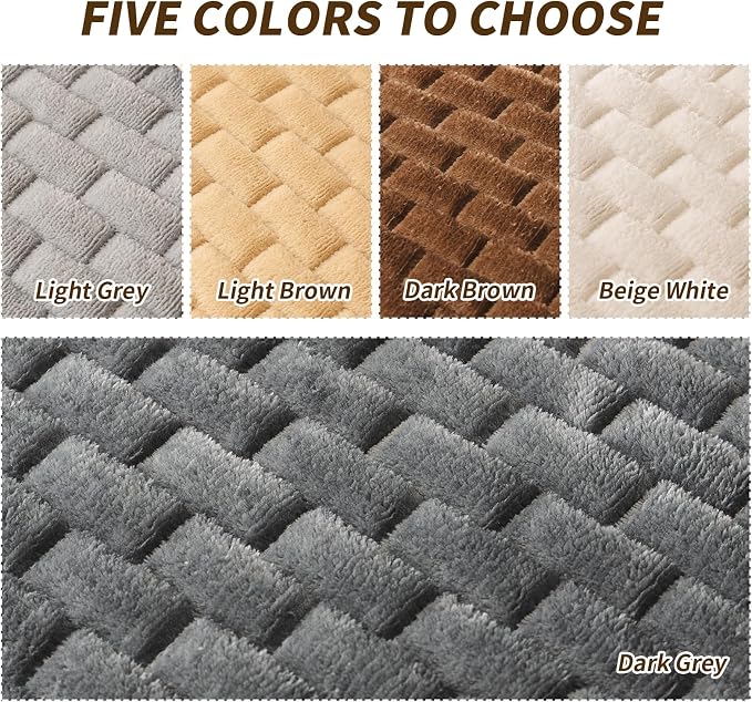 Couch Covers for Dogs Washable, Velvet Dog Couch Cover Protector, Fuzzy Plush Pet Sofa Cover for Loveseat, Sofa Covers for Pets(1,Dark Grey,27.6"x59.1", 2 Seater Sofa Pad Cover) - Image 4