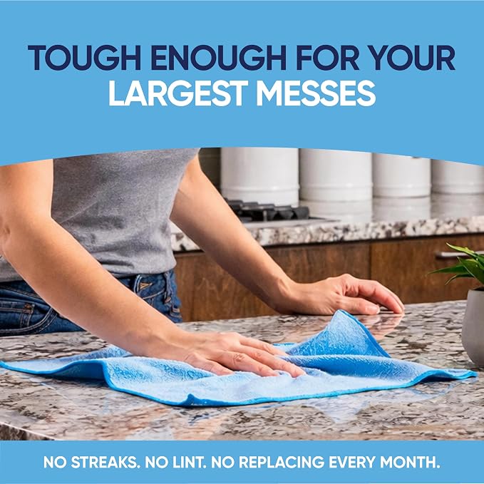 Microfiber Wholesale 12" x 12" Cleaning Cloths (50 Pack) - Reusable Towels, Wash Rags, Dust Cloth, All-Purpose: Kitchen, Dish, Cars, Shop, Glass (Green) - Image 3