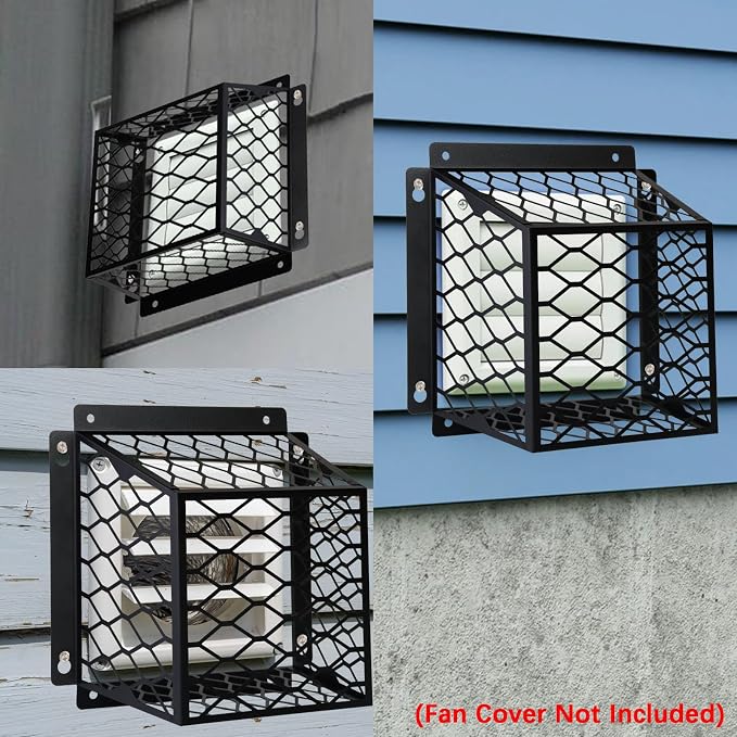 Dryer Vent Cover Outside,Dryer Vent Bird Guard for 3-4 inch Vent Hoods | Universal Outdoor Bird Guard for Dryer Vent & Bathroom Exhaust,Galvanized Steel Bird Cage 7"Lx7"Wx5"H,Prevent Bird From Enter - Image 6