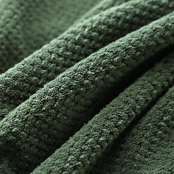 30x60 Inches Extra Large Bath Towels Set Super Soft Absorbent Luxury Microfiber Towels for Bathroom(Olive Green, 6PCS) - Image 6