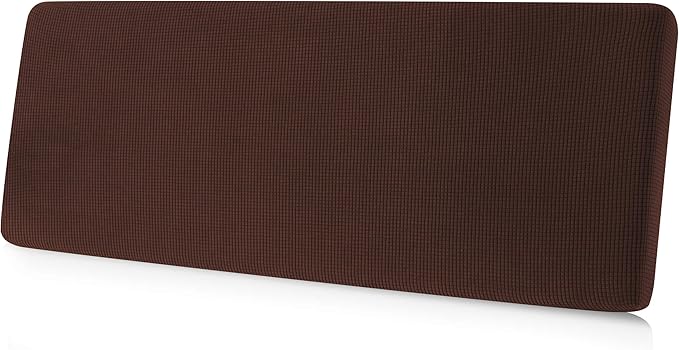 CHUN YI Stretch Couch Cushion Cover Suitable for 3 Settee, Sofa Seat Slipcover with Spandex Jacquard Fabric(Large,Chocolate) by CHUNYI