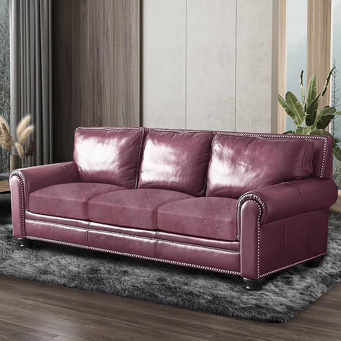 ANARACHON Leather Look Couch Cushion Covers Sofa Seat Slipcovers Sets Couches Furniture Protector for Sectional Armchair Loveseat Pets Kids Stretch Spandex Fabric (3 Cushion Sofa, Light Kahki) - Image 8