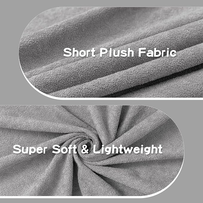 MEETSKY Small Couch Cover Oversized Armchair Sofa Covers Washable for Dogs Single Recliner Sofa Slipcover, Cat Scratch Proof Soft Sofa Throw Protector for Pets, 71" x 91", Light Grey - Image 5