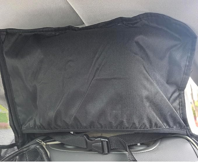 High Barrier Dog Car Seat Cover with Hard Bottom,Mesh Window,Waterproof,Anti Scratch,Safe,Easy to Use and Clean,Holds 330lbs,Foldable Car Seat Protector for Cars,SUVs,Small Pickup Trucks - Image 9