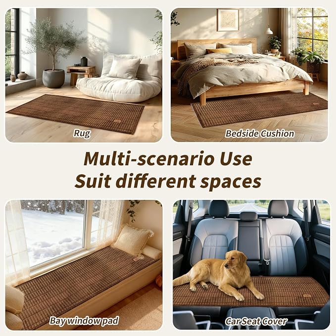 Couch Covers for Dogs, Velvet Dog Couch Cover, Pet Couchs Covers for 3-4 Seater, Couchs Protector for Dogs, Sofa Cover for Pets Washable(1PC, Dark Brown, 27.6"×94.5", 3-4 Seater) - Image 7