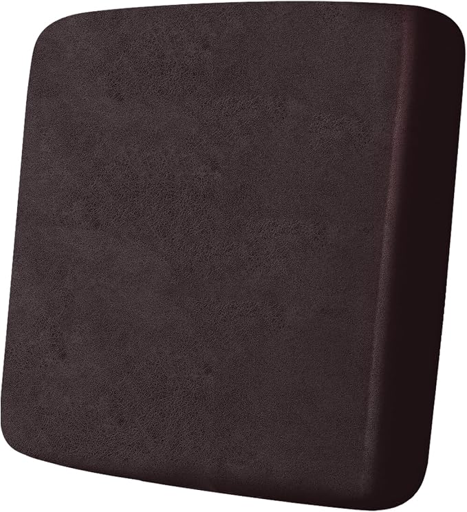 ANARACHON Leather Look Couch Cushion Covers Sofa Seat Slipcovers Sets Couches Furniture Protector for Sectional Armchair Loveseat Pets Kids Stretch Spandex Fabric (1 Cushion Armchair, Chocolate) by ANARACHON