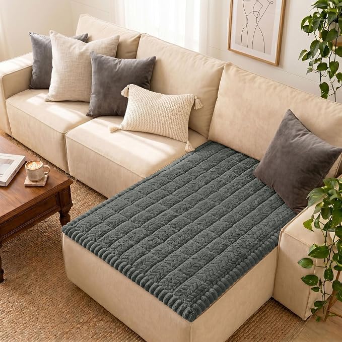 Smiry Couch Cover for Dogs, Non Slip Fuzzy Pet Sofa Covers Washable | Sofa Slipcovers for Sectional Couch, Soft Thick Furniture Protector for Cats Dogs, Against Fur, Dirt, Scratch (43"x63") by Smiry