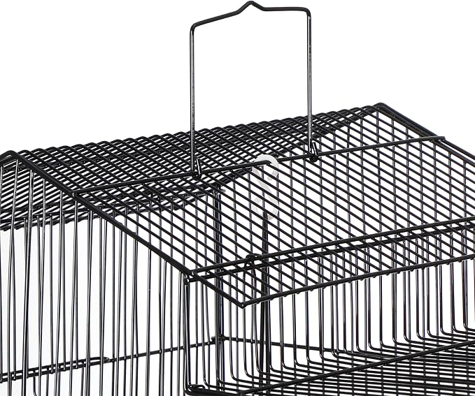ZENY 39-inch Roof Top Large Flight Parrot Bird Cage for Small Quaker Cockatiel Canary Sun Parakeet Green Cheek Finch Budgie Lovebirds Wrought Iron Pet Bird Cage w/Toys - Image 9