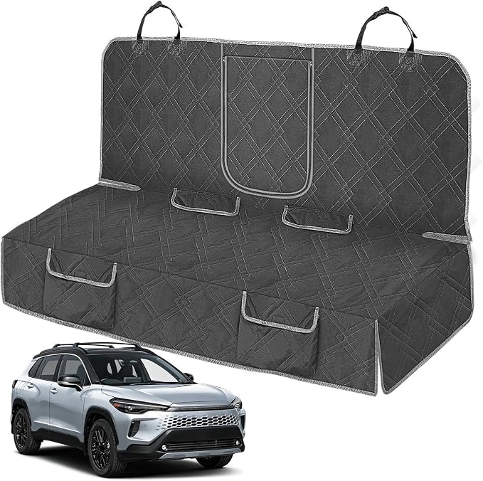 Dog Car Seat Cover Fit for 2022-2024 Toyota Corolla Cross | Waterproof Pet Bench Seat Cover for Back Seat, 600D Heavy Duty Scratch Proof Nonslip Truck Seat Covers for Dogs by Kistrba