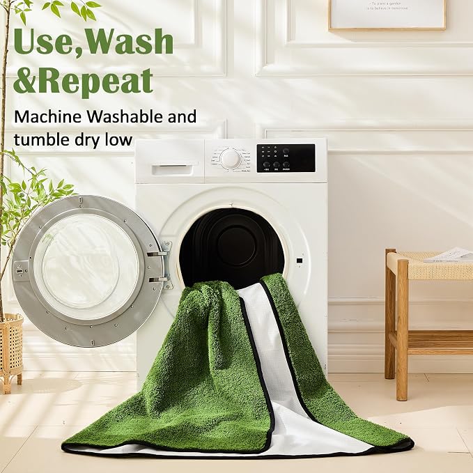 Qeils Reusable Dog Pee Pads, Washable Puppy Pads, Leak-Proof 30"x34" 4 Pack | Super Absorbent And Non-Slip Potty Training Pads, Soft Paw Print Plush Design, Ideal For Crates, Couch, Car Seats & Pet Beds - Image 3
