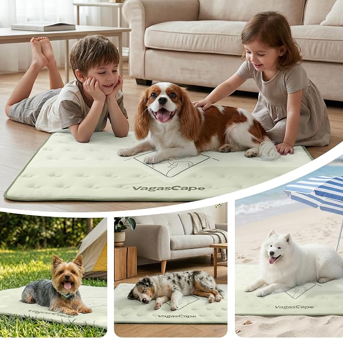 Vagascape 3.0 Supportive Double Sided Dog Cooling Mat | Thick Durable Pet Cooling Mat for Extra Large Pet, 47" x 28" Washable Cooling Mat for Dog Outdoor and Indoor - Image 5
