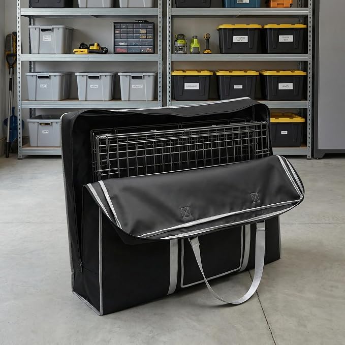 Large Dog Crate Bag for Storage & Travel, Carrying Case Holds Most 54 inch Crates, Also Fits Pet Playpens, Dog Beds & Cat Houses, Durable Waterproof Material - Image 6
