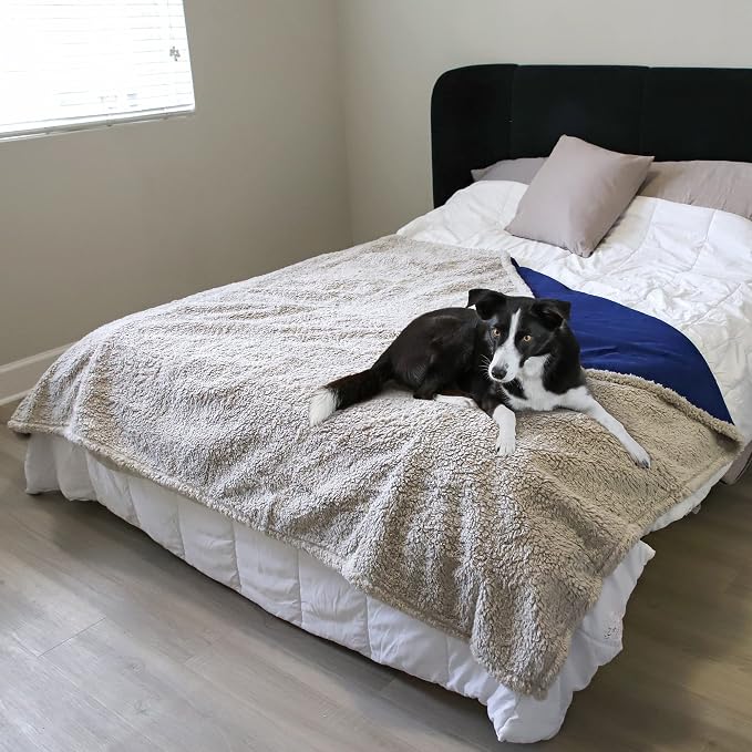 Kritter Planet Waterproof Reversible Pet Blanket for Dogs and Cats | 60 x 80 Inch, Waterproof Cover for Sofa and Bed, Washable Protection Against Fur, Dirt, Scratches and Everyday Messes - Image 5
