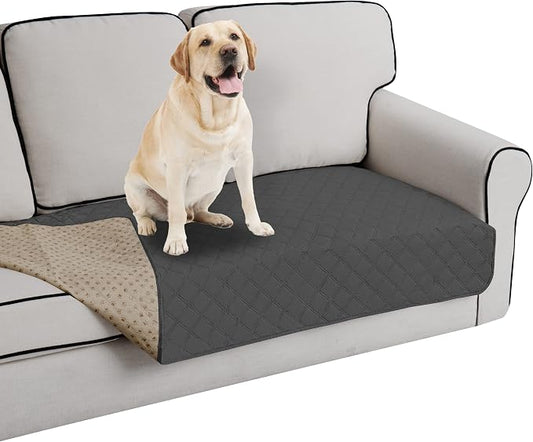 Easy-Going 100% Waterproof Dog Bed Cover, Non-Slip Pet Blanket for Furniture, Washable Couch Cover, Repleasement Sofa Cover (40X50 in, Dark Gray) by Easy-Going