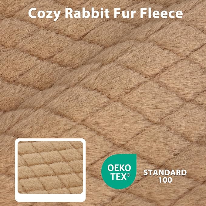 JOEJOY Orthopedic Medium Dog Bed, Washable Dog Crate Bed Medium Sized with Removable Cover, Egg Memory Foam Pet Beds, Brown, 29"x18" - Image 4