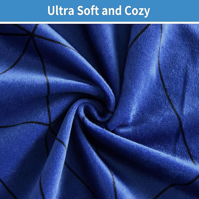 Softan Waterproof Blanket Cover 70"x90" for Baby, Adults, Dogs, Cats or Any Pets, 3 Layer Protector and 100% Leak Proof Blanket for Bed, Sofa and Other Furniture, Easy to Clean, Navy & Light Grey - Image 4