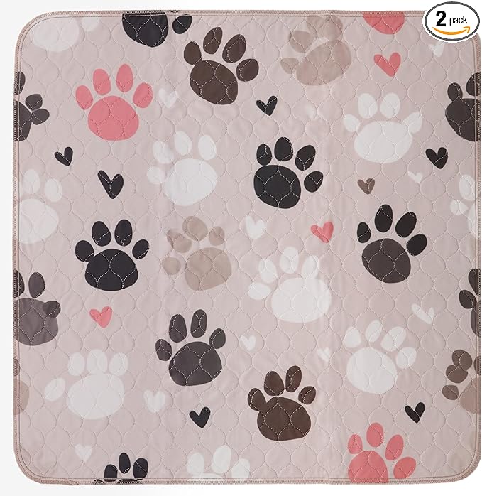 PUPIBOO Washable Pee Pads for Dogs and Cats - Super Absorbent Reusable Puppy Training Pads - 100% Waterproof, Leak-Proof & Non-Slip Whelping Pads for Pet Housebreaking by PUPIBOO