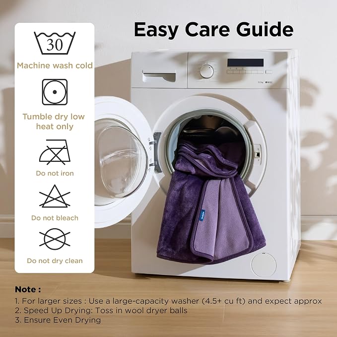 Bedsure Waterproof Blanket Soft Flannel Fleece Couch Cover,50x60 | Dog Blankets for Large Senior Dogs，Washable Throw for Pet Cat Leakproof,Furniture Protector for Travel Camping,Eggplant - Image 6