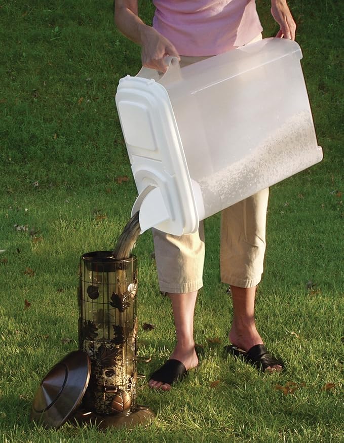 Buddeez 32 Quart Pet Food Dispenser with Lid - Airtight Storage for Dog Food, Cat Food, and Bird Seed - Easy Pour Spout for Mess Free Serving - Image 2