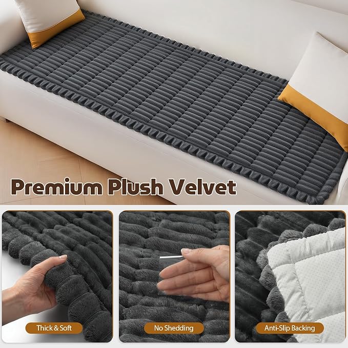 Songrey Couch Cover for Dogs 27.6" x 70.9" | Sofa Covers Washable, Couch Protector for Pets, Non-Slip Thick Dog Blanket for Sofa - Image 3