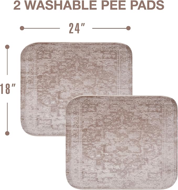 PUPIBOO Washable Pee Pads for Dogs and Cats - Super Absorbent Reusable Puppy Training Pads - 100% Waterproof, Leak-Proof & Non-Slip Whelping Pads for Pet Housebreaking - Image 2