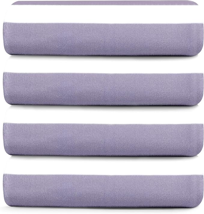 Touchat 4 Pack Beach Towels Oversized 30'' x 60'' Microfiber Pool Swim Bath Camping Travel Cabana Stripe Quick-Dry Super Absorbent Lightweight Sand Free Towel for Adults, Multi-Functional, Purple - Image 9