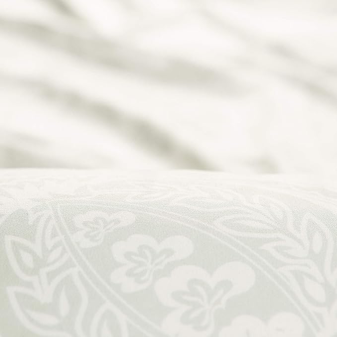Chanasya Premium Paisley Sage Duvet Cover Set - Duvet Cover (68” x 90”) & 1 Pillow Sham (20” x 26”) - 2-Piece Set, Twin Size - Image 7
