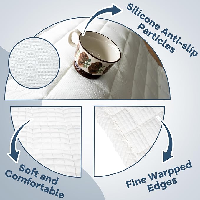 Dog Couch Cover Protector, Non Slip Dog Mat White-70 | Non-Slip Washable Dog Couch Protector Blanket, Thick Soft Mat Shields Sofa from Stains & Scratches, Furniture Cover for Dogs - Image 3