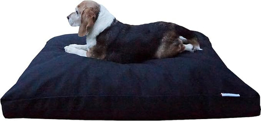 Dogbed4less Large Memory Foam Dog Bed Pillow with Orthopedic Comfort, Waterproof Liner and Durable Pet Bed Canvas Cover 41X27 Inches, Black by Dogbed4less