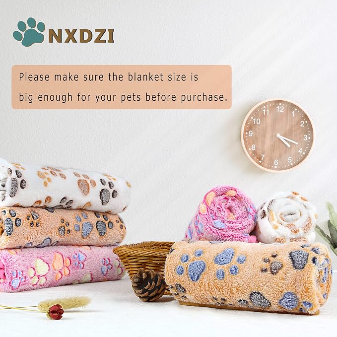 Dog Blankets for Medium Large Dogs Washable, 3 Pack Pet Blanket Washable 41" x 31", Fuzzy Soft Puppy Blanket Throw Cover for Kennel Crate Bed, Blanket for Dogs, Pet Blankets for Dog - Image 5